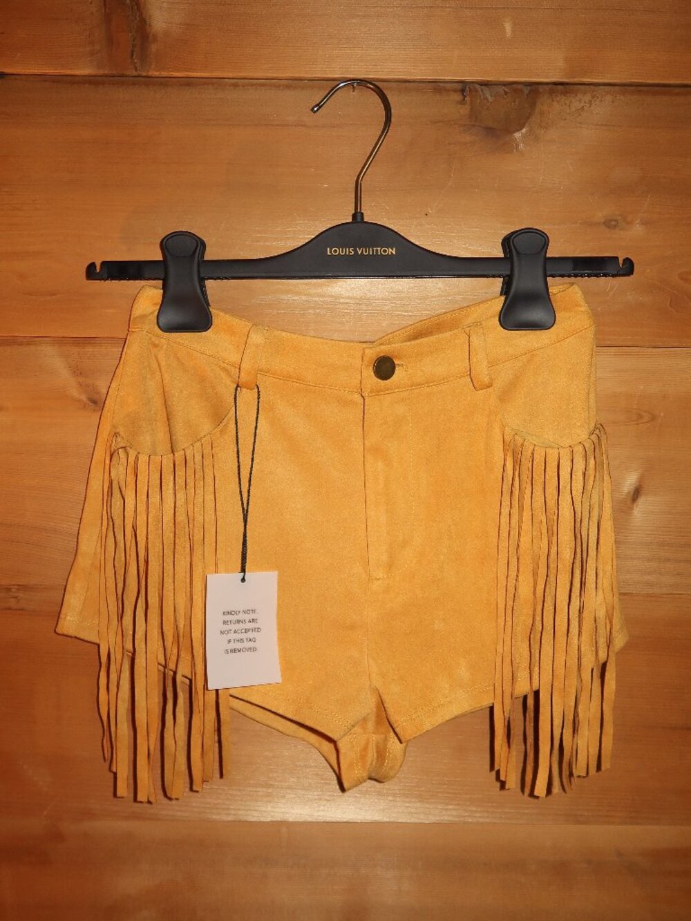 NWT Faux Suede Fringe Shorts